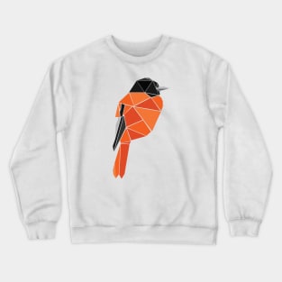 Geometric Oriole Bird Crewneck Sweatshirt